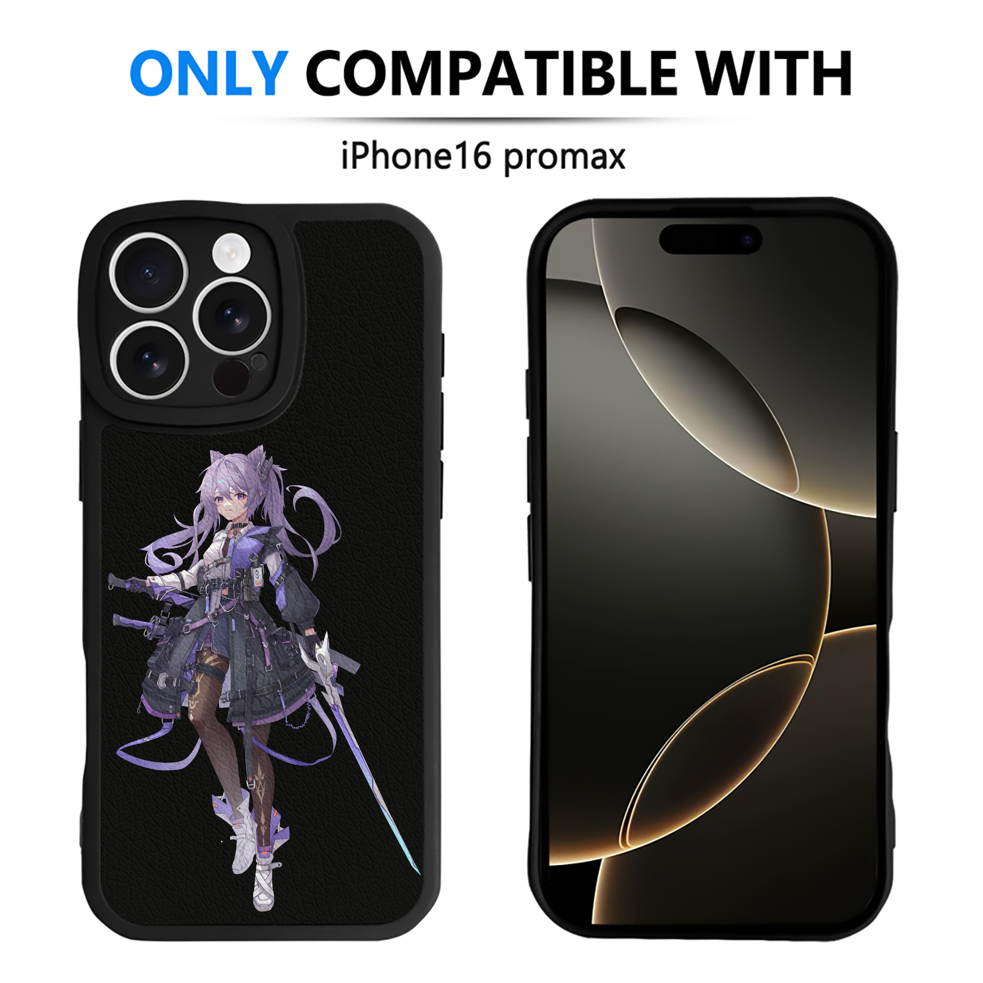 げんし神 刻晴 こくせい genshin Kokusei 【iPhone 16シリーズ対応】シリコンスマホケース（レザー調） 材質：シリコン